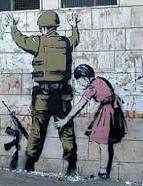 Graffiti acerca de los efectos sociales de la militarización 