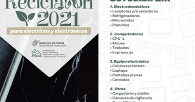 ¿Tienes artículos electrónicos que ya no usas? Déjalos en el Reciclatón Puebla 2021