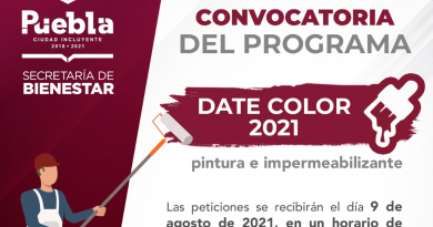 Participa en DATE COLOR 2021; programa del municipio de Puebla que apoya con pintura e impermeabilizante|| Consulta las bases
