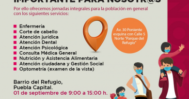 Este 1 de septiembre Ayuntamiento realizará jornada de servicios profesionales gratuitos a toda la ciudadanía de Puebla capital