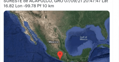 Sismo de 6.9 sacude centro y sureste de México la noche del 7 de septiembre de 2021