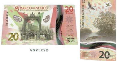 Ya circula el nuevo billete de $20 pesos mexicanos, conmemorativo de Bicentenario de la Independencia y de Manglares Mayas