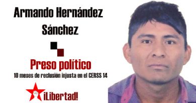 Liberan a Armando Hernández miembro del FNLS preso político en Chiapas