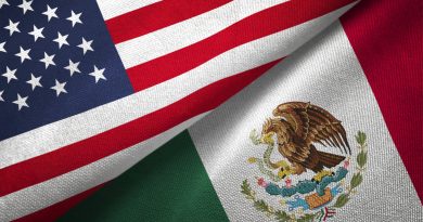 Bandera de México y USA